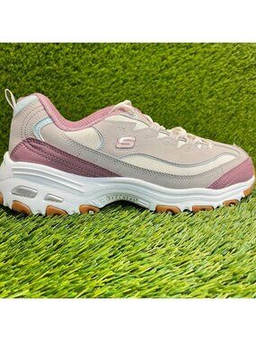 Skechers Sport D'Lites Popular Vote Womens Size 10 Taupe Running Shoes Sneakers